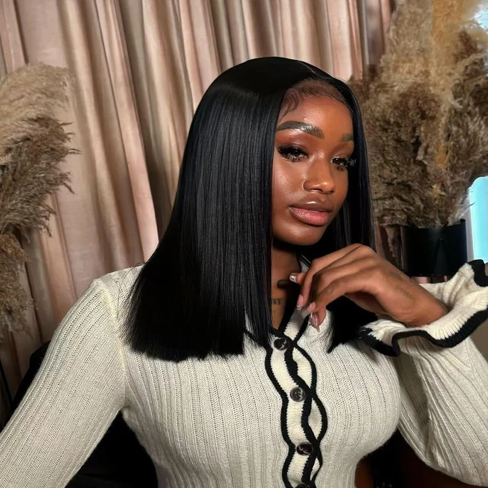 Bone Straight Short Bob Wigs 13x4 13x6 Lace Frontal Human Hair Wigs HD Transparent Lace Glueless Wig Ready to Wear For Women
Bone Straight Short Bob Wigs 13x4 13x6 Lace Frontal Human Hair Wigs HD Transparent Lace Glueless Wig Ready to Wear For Women