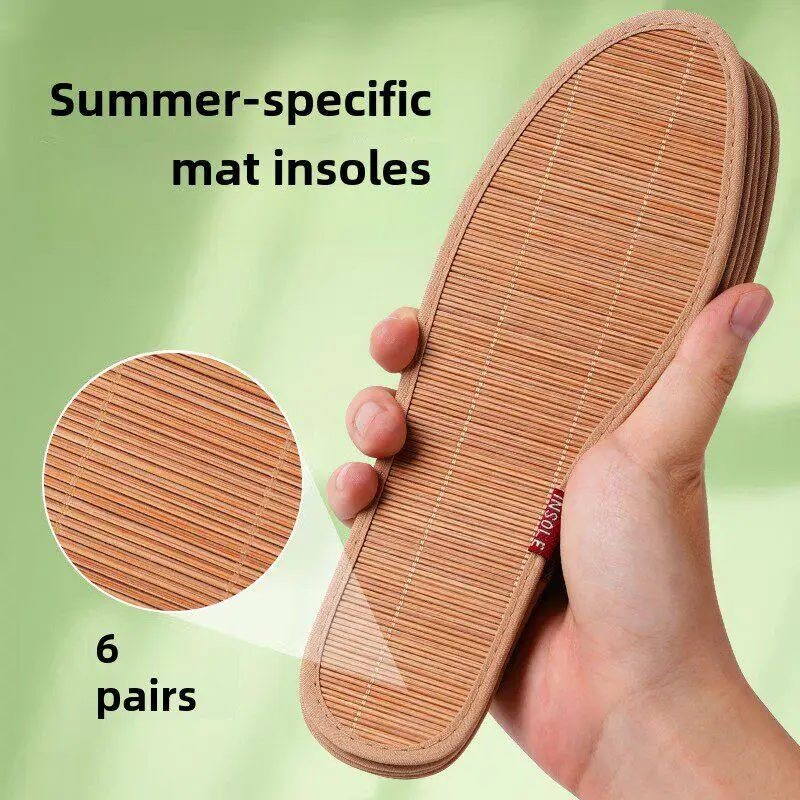 Men's Breathable Sweat Absorbent Thin Cool Comfortable Bamboo Mat Shoe Insoles Summer Loafers Women's Single Shoes Leather Shoes
Men's Breathable Sweat Absorbent Thin Cool Comfortable Bamboo Mat Shoe Insoles Summer Loafers Women's Single Shoes Leather Shoes