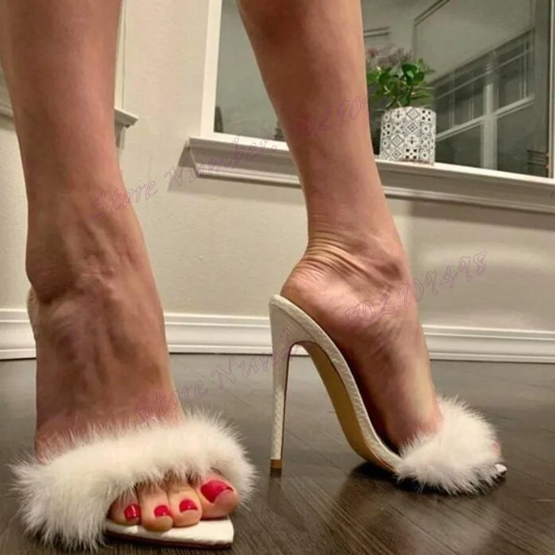 White Fluffy Cut Heels Slippers Pointed Toe Shoes for Women Stilettos High Heels Evening Party Shoes 2024 Zapatos Para Mujere
White Fluffy Cut Heels Slippers Pointed Toe Shoes for Women Stilettos High Heels Evening Party Shoes 2024 Zapatos Para Mujere