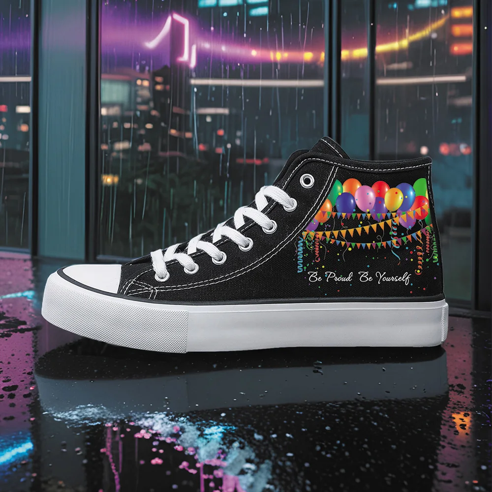 Women's Sports Shoes for All Seasons Outdoor Students Fashionista Women's Canvas Shoes Balloon Colorful Flag Ribbon High Top Round Toe Flats Bottom Breathable Vulcanized Shoes Digital Printing Women's Shoes
Women's Sports Shoes for All Seasons Outdoor Students Fashionista Women's Canvas Shoes Balloon Colorful Flag Ribbon High Top Round Toe Flats Bottom Breathable Vulcanized Shoes Digital Printing Women's Shoes