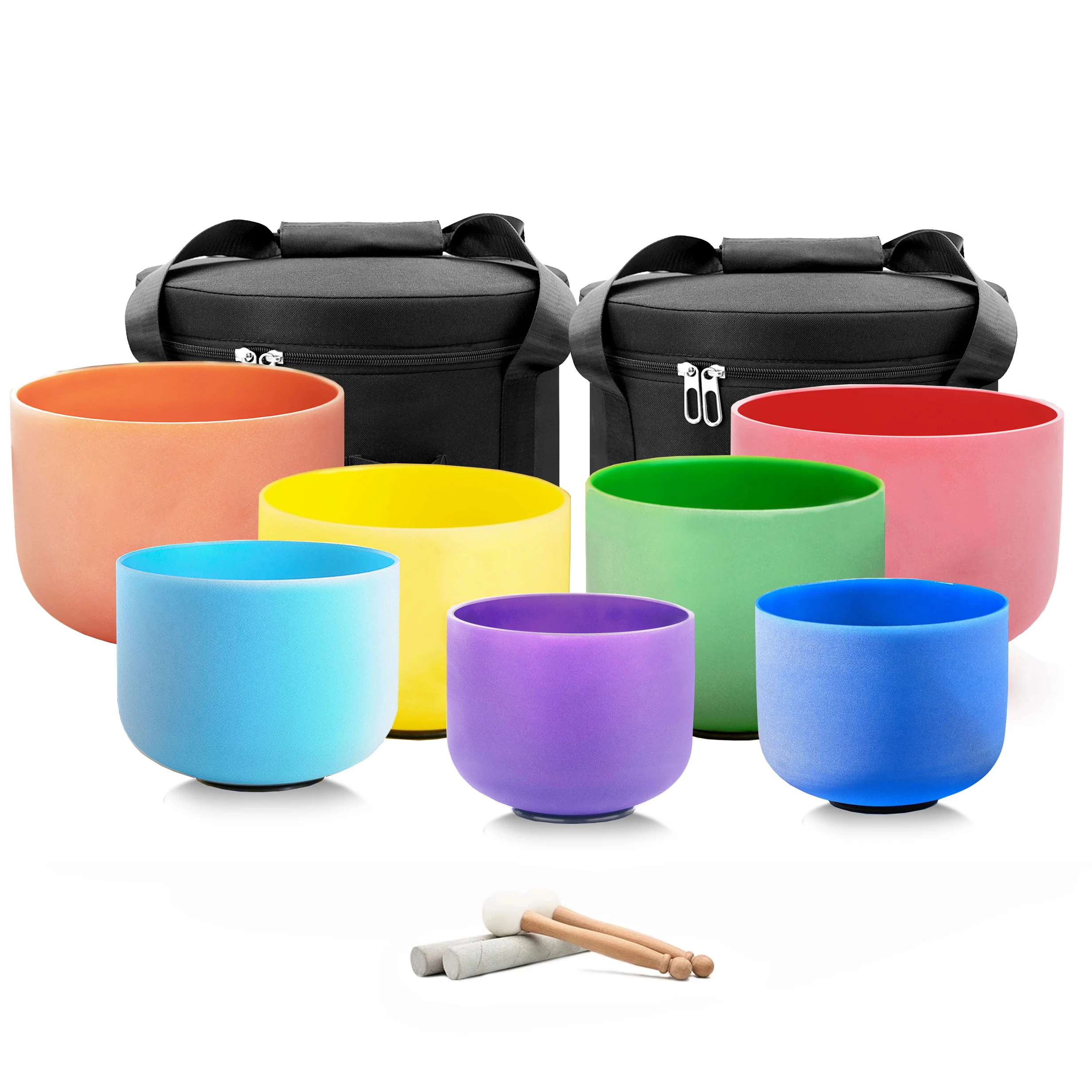 Hye-eun 7-13/8-14 inch Color Singing Sound Bowl of 7pcs Crystal Singing Bowl Set with Carry Case
Hye-eun 7-13/8-14 inch Color Singing Sound Bowl of 7pcs Crystal Singing Bowl Set with Carry Case