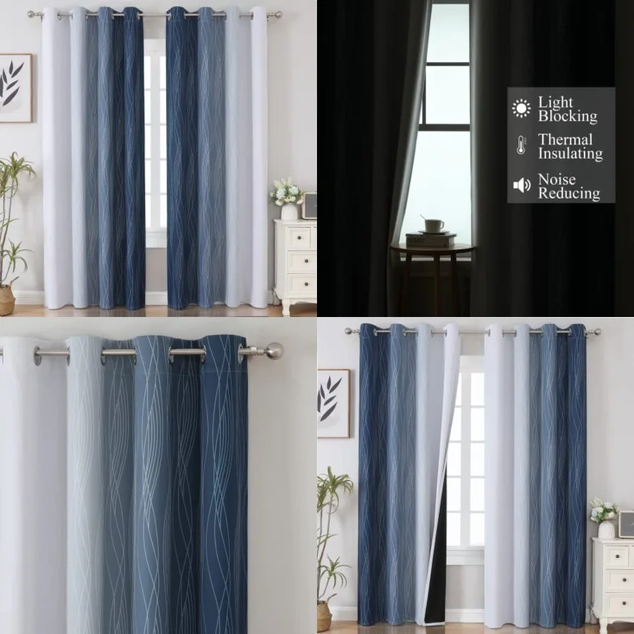 out Curtains for Bedroom 84 Inch Long, Full Room Darkening Grommet Curtains for Living Room, Thermal Insulated Ombre Drapes, 52
out Curtains for Bedroom 84 Inch Long, Full Room Darkening Grommet Curtains for Living Room, Thermal Insulated Ombre Drapes, 52