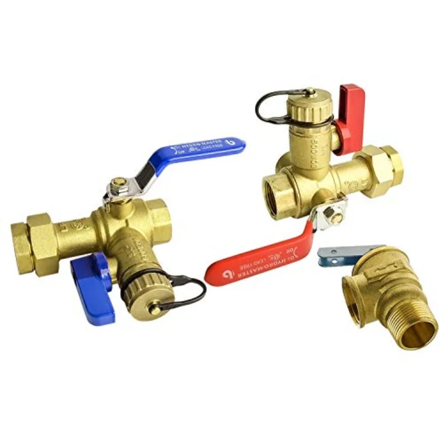 Tankless Water Heater Service Valve Kit with Pressure Relief Valve 3/4-Inch IPS Isolator Clean Brass
Tankless Water Heater Service Valve Kit with Pressure Relief Valve 3/4-Inch IPS Isolator Clean Brass