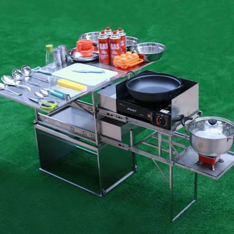 Mobile kitchen travel vehicle outdoor folding table camping kitchen utensils field portable folding equipment picnic supplies
Mobile kitchen travel vehicle outdoor folding table camping kitchen utensils field portable folding equipment picnic supplies