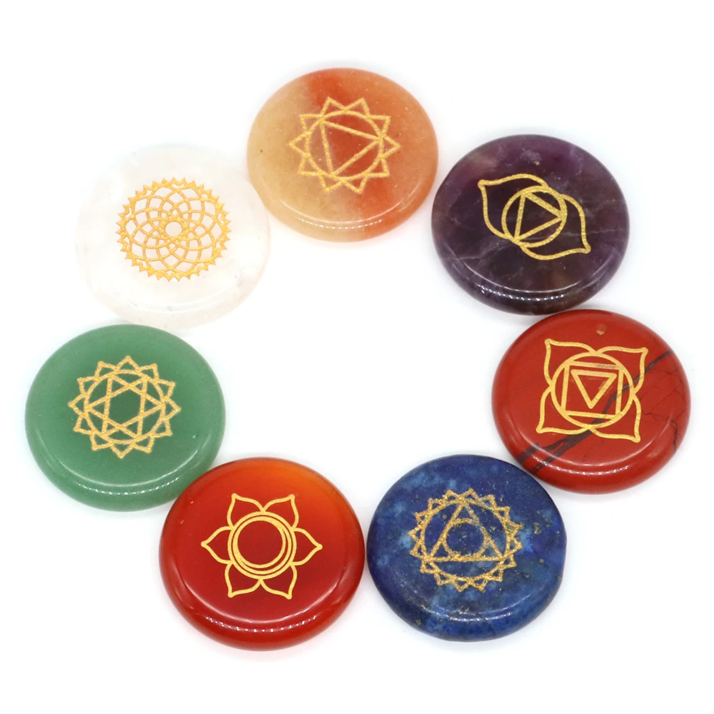 Set 7 Chakras Natural Crystal Healing Rune Symbol Spirit Reiki Energy Stone Yoga Aura Meditation Balancing Pocket Gemstone Gifts
Set 7 Chakras Natural Crystal Healing Rune Symbol Spirit Reiki Energy Stone Yoga Aura Meditation Balancing Pocket Gemstone Gifts