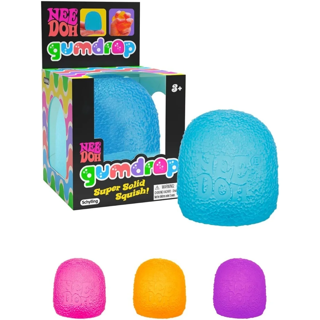 Schylling Mini Candy NeeDoh Gumdrop Soft Squeeze Sensory Fidget Toy Stress Relief Blind Box for All Ages 3 and Up
Schylling Mini Candy NeeDoh Gumdrop Soft Squeeze Sensory Fidget Toy Stress Relief Blind Box for All Ages 3 and Up