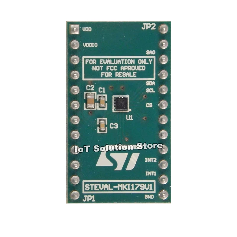 STEVAL-MKI179V1 LIS2DW12 adapter board for a standard DIL 24 socket
STEVAL-MKI179V1 LIS2DW12 adapter board for a standard DIL 24 socket