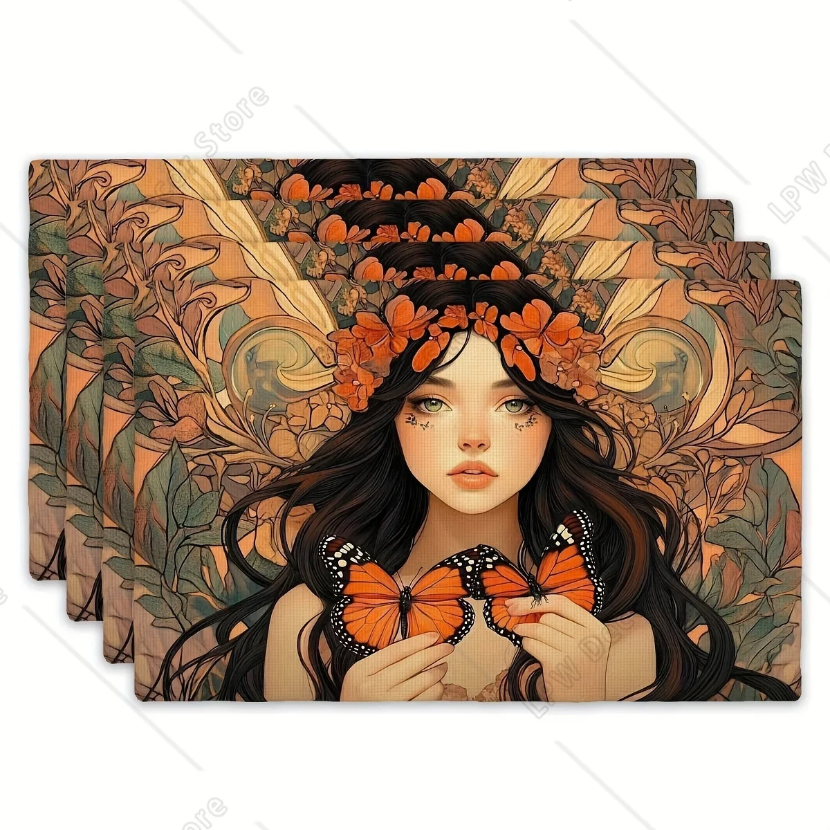 4 шт. коврики для стола с цветочной бабочкой Яркий оранжевый черный дизайн бабочки с цветочными акцентами, 12x18 дюймов полиэстер прямоугольник
4 шт. коврики для стола с цветочной бабочкой Яркий оранжевый черный дизайн бабочки с цветочными акцентами, 12x18 дюймов полиэстер прямоугольник