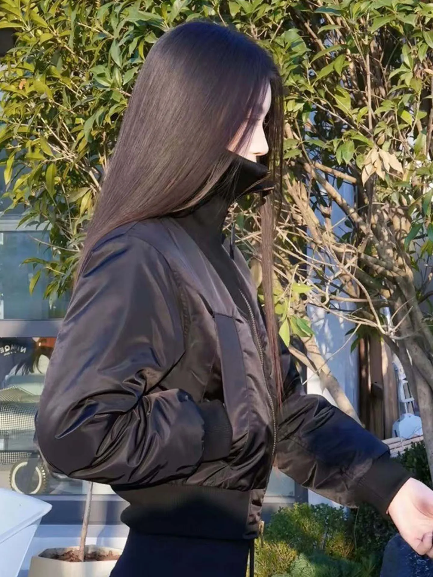 Slim Fit Zipper ort Jaet Women's Faion Casual Lightweight Cotton Coat Sli Stand Collar Warmth Daily Wear Bla
Slim Fit Zipper ort Jaet Women's Faion Casual Lightweight Cotton Coat Sli Stand Collar Warmth Daily Wear Bla