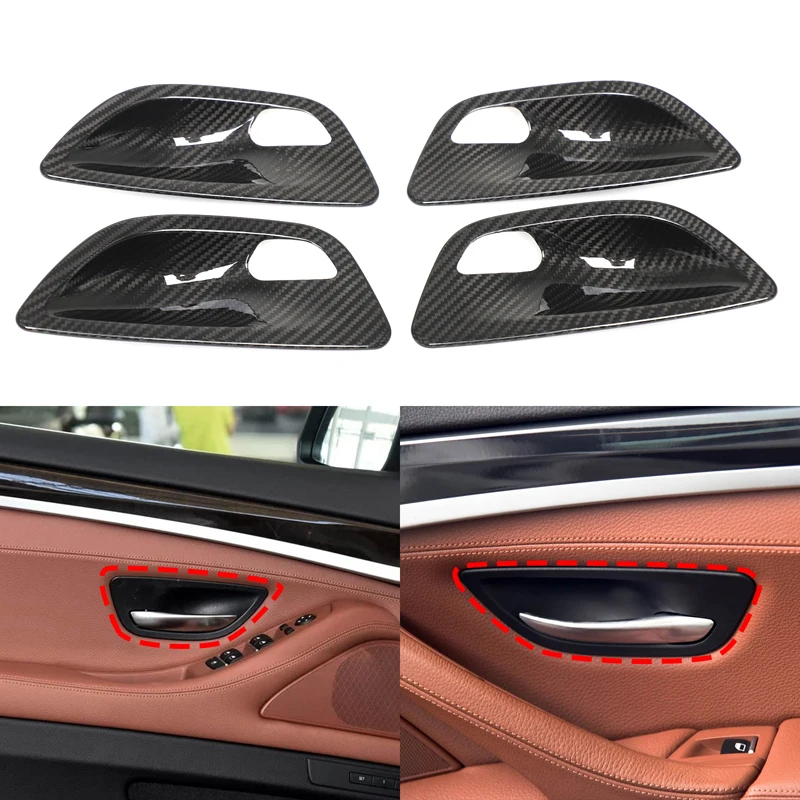 4Pcs Real Carbon Fiber For BMW 5 Series F10 2011-2017 Car Interior Door Bowl Decorative Sticker Interior Protection Accessories 
4Pcs Real Carbon Fiber For BMW 5 Series F10 2011-2017 Car Interior Door Bowl Decorative Sticker Interior Protection Accessories