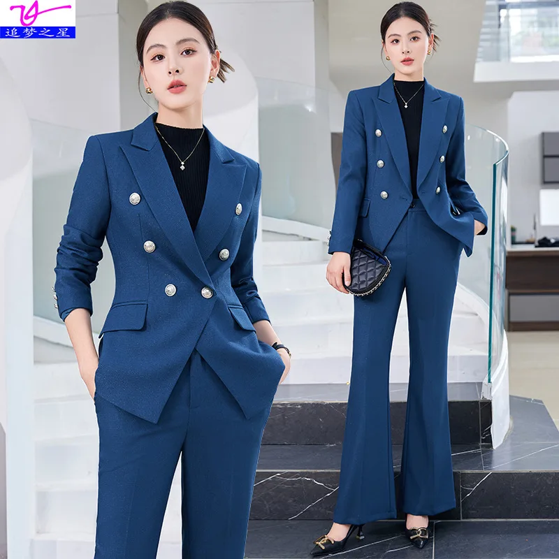 Women's professional blazer2025New Autumn/Winter High-End Fashionable Long-Sleeve Suit Set for ManagersOLWork Clothes
Women's professional blazer2025New Autumn/Winter High-End Fashionable Long-Sleeve Suit Set for ManagersOLWork Clothes