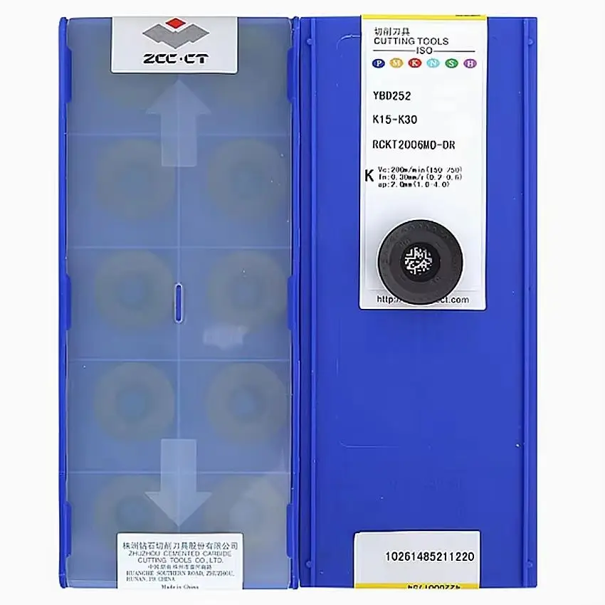 RCKT2006MO-DR YBC301 YBC302 YBG202 YBG205 YBG302 YBM251 YBM351 YBC401 YBD252 ZCC.CT CNC carbide inserts milling insert 10pcs/box
RCKT2006MO-DR YBC301 YBC302 YBG202 YBG205 YBG302 YBM251 YBM351 YBC401 YBD252 ZCC.CT CNC carbide inserts milling insert 10pcs/box