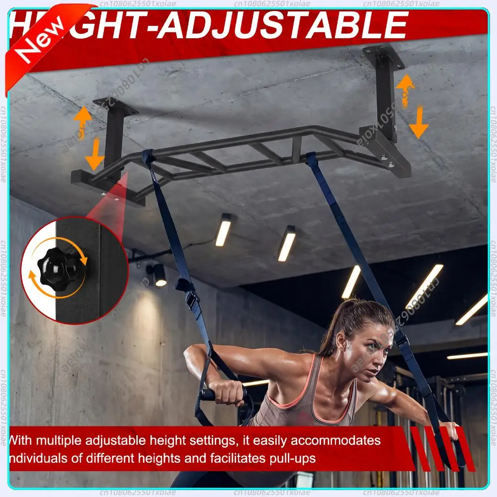 47 Inch Ceiling Mount Pull Up Bar Adjustable Height&Supports To 600 Lbs Fitness Trainer for Home Gym and Strength Training
47 Inch Ceiling Mount Pull Up Bar Adjustable Height&Supports To 600 Lbs Fitness Trainer for Home Gym and Strength Training