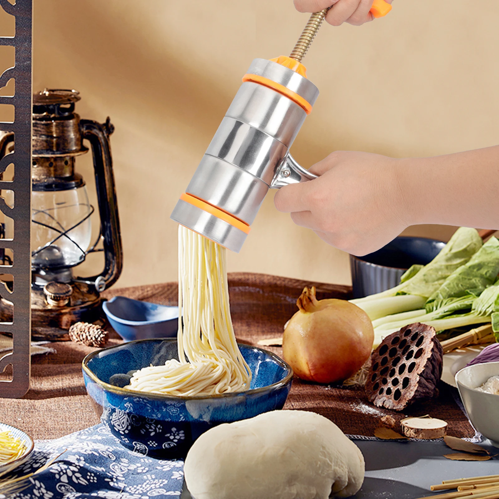 Manual Noodle Maker Stainless Steel Plastic Home Kitchen Tool Multifunctional Pasta Machine Easy Clean Safe Family Healthy
Manual Noodle Maker Stainless Steel Plastic Home Kitchen Tool Multifunctional Pasta Machine Easy Clean Safe Family Healthy