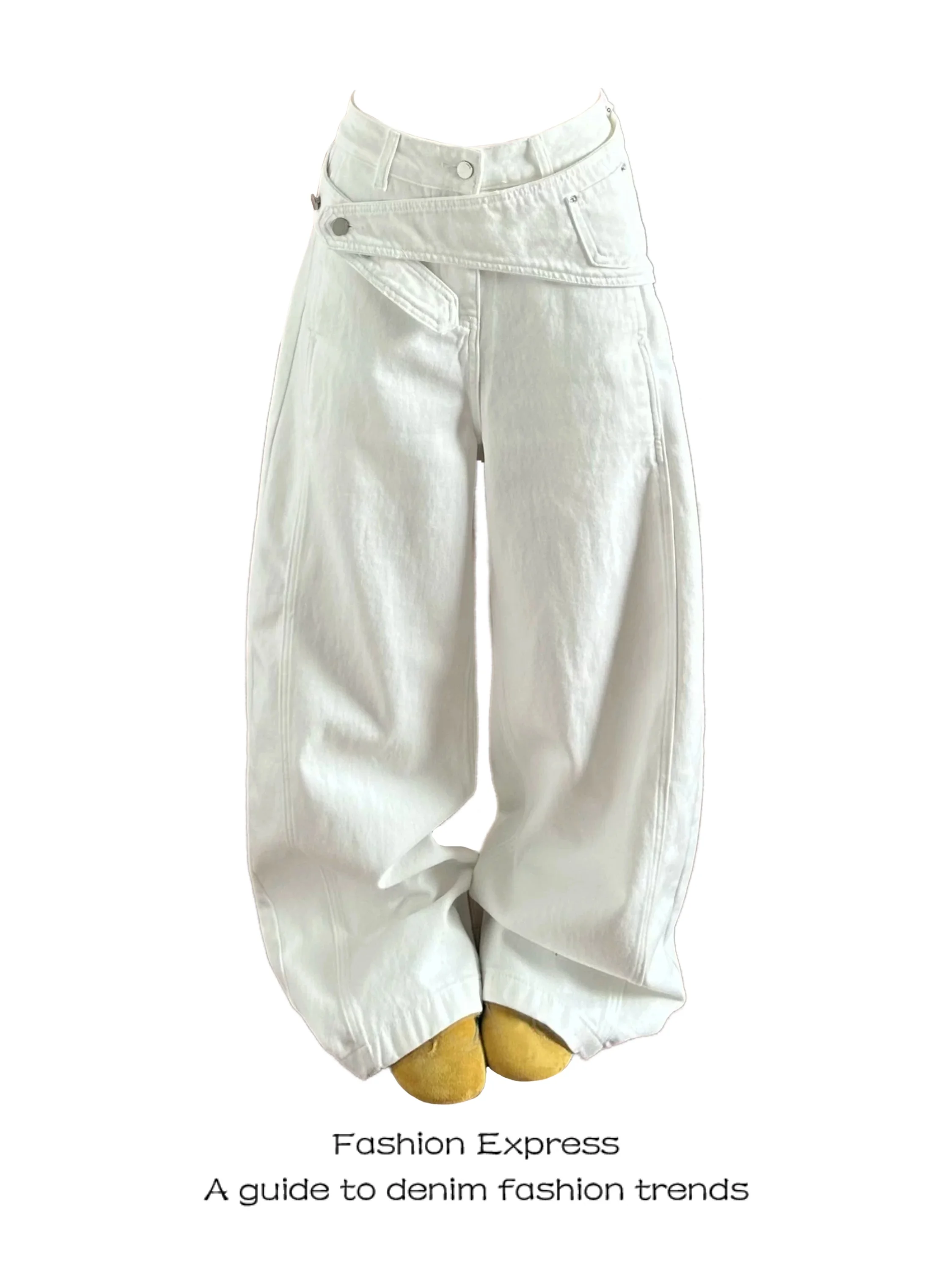 High Waist Wide Leg Jeans Women's Summer New Style White Detachable Knife Trendy Brand Casual Wear All Seasons
High Waist Wide Leg Jeans Women's Summer New Style White Detachable Knife Trendy Brand Casual Wear All Seasons
