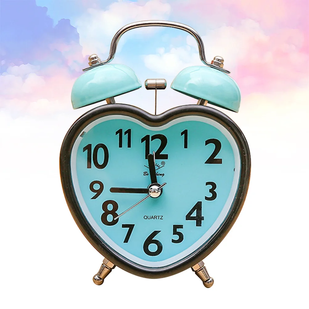 1pc Heart Shape Metal Alarm Clock Desktop Ring Bell Timepiece For Home Bedroom Decor Night Light No Random Color
1pc Heart Shape Metal Alarm Clock Desktop Ring Bell Timepiece For Home Bedroom Decor Night Light No Random Color