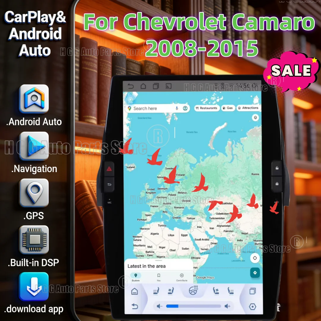 Android Carplay 14.5 inch For Chevrolet Camaro 2008-2015 Car Radio GPS Navigation DSP Multimedia Video Player 5G WIFI Head Unit
Android Carplay 14.5 inch For Chevrolet Camaro 2008-2015 Car Radio GPS Navigation DSP Multimedia Video Player 5G WIFI Head Unit