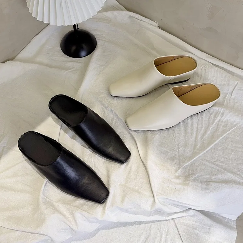 Birkuir Retro Slip On Closed Toe Slippers For Women Low Heel Slides Square Toe Slippers Soft Soles Sheep Leather Beach Slides
Birkuir Retro Slip On Closed Toe Slippers For Women Low Heel Slides Square Toe Slippers Soft Soles Sheep Leather Beach Slides