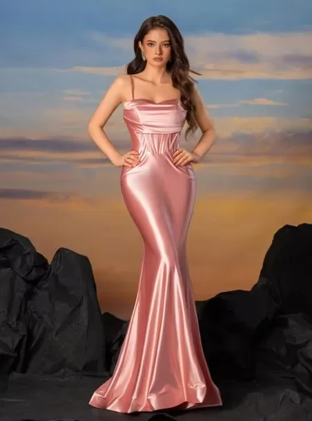 Custom Made Pink Mermaid Celebrity Dresses Spaghetti Strap Sexy Women Special Occasion Gown Ch005
Custom Made Pink Mermaid Celebrity Dresses Spaghetti Strap Sexy Women Special Occasion Gown Ch005