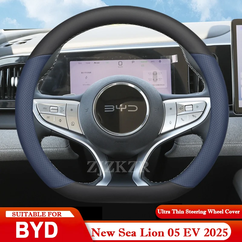 For New BYD Sea Lion 05 07 EV 2025 Car Leather Car Steering Wheel Cover Wrap Non-slip Decoration Frame All Seasons Accessories
For New BYD Sea Lion 05 07 EV 2025 Car Leather Car Steering Wheel Cover Wrap Non-slip Decoration Frame All Seasons Accessories