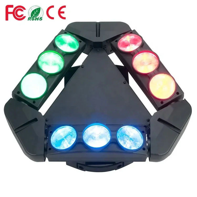 2026 3-Year Warranty Professional Stage Disco DJ NightClub Used 9*10W RGBW 4IN1 LED New Spider Beam DMX 512 Moving Head
2026 3-Year Warranty Professional Stage Disco DJ NightClub Used 9*10W RGBW 4IN1 LED New Spider Beam DMX 512 Moving Head