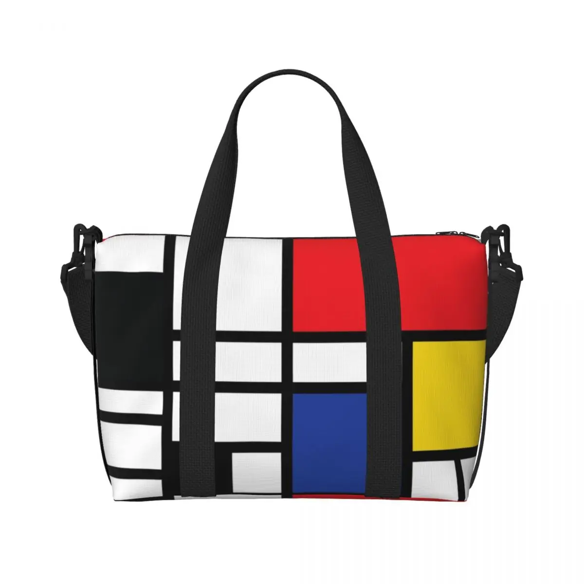 Custom Piet Mondrian De Stijl Tote Bag for Women Large Capacity Abstract Art Colorful Beach Gym Travel Bags
Custom Piet Mondrian De Stijl Tote Bag for Women Large Capacity Abstract Art Colorful Beach Gym Travel Bags