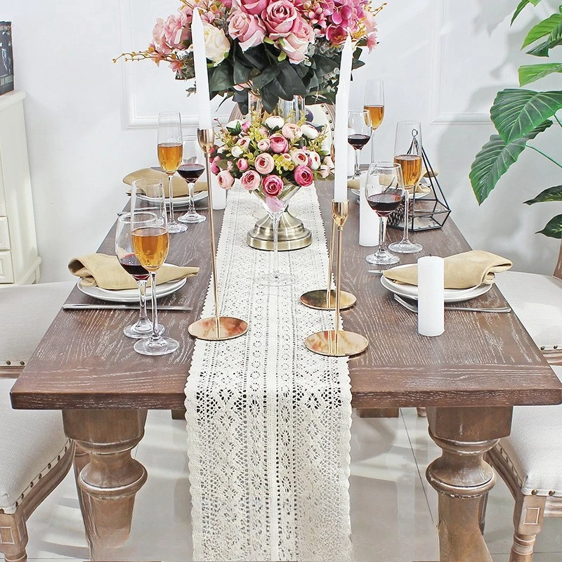 Lace Table Runner Bohemian Crochet Table Scarf Vintage Nordic Ins Style Rectangular Desk Cover for Dining Table Party Decor
Lace Table Runner Bohemian Crochet Table Scarf Vintage Nordic Ins Style Rectangular Desk Cover for Dining Table Party Decor