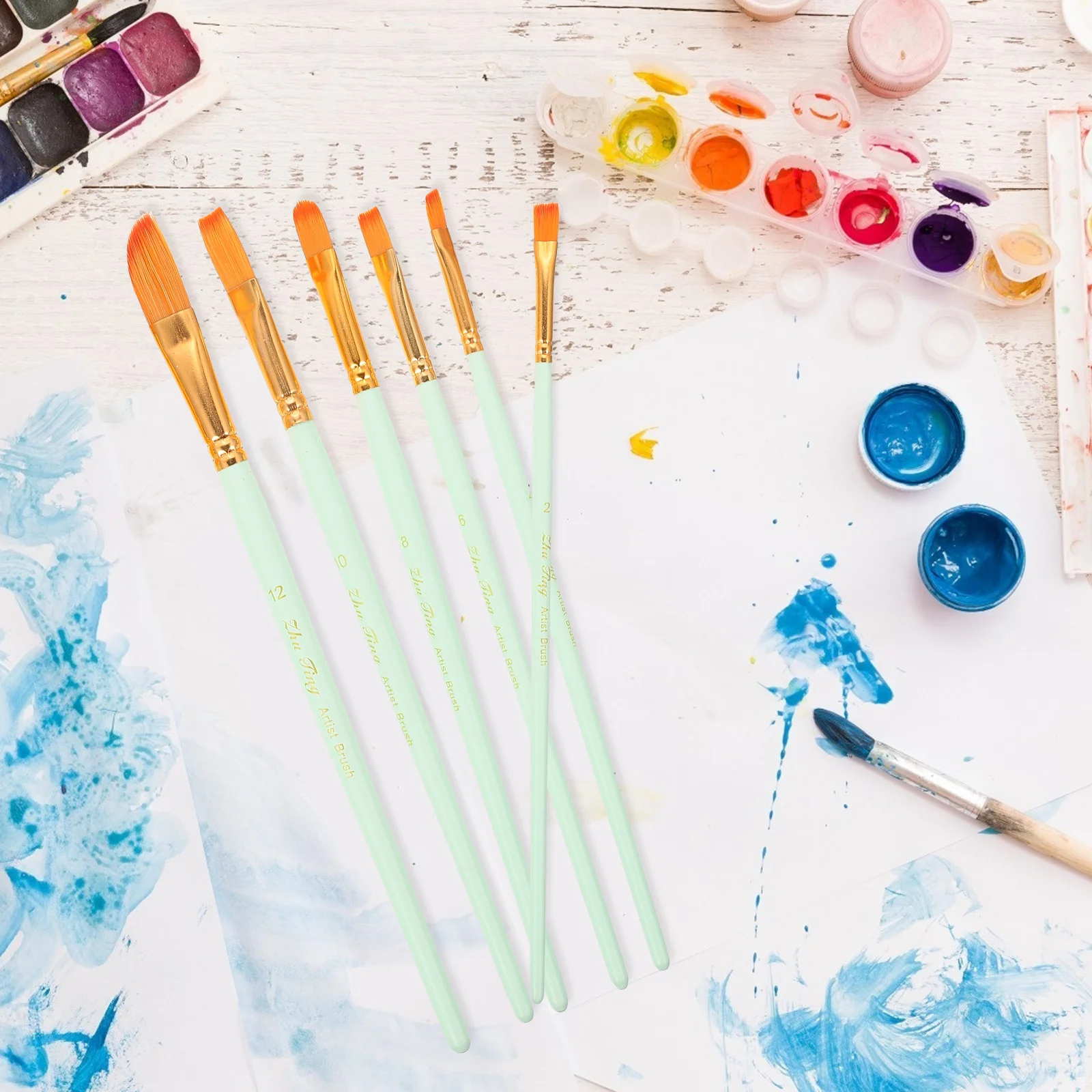 12Pcs Painting Brush Set Professional Watercolor Acrylic Oil Portable Paint Brushes Drawing Supplies for Artists
12Pcs Painting Brush Set Professional Watercolor Acrylic Oil Portable Paint Brushes Drawing Supplies for Artists