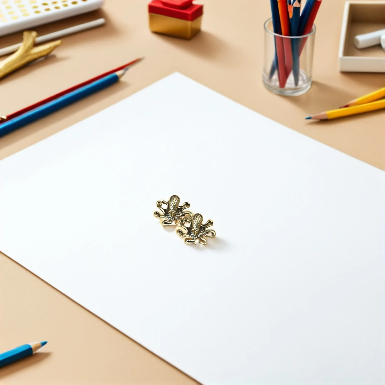 2Pcs Small Copper Octopus Decoration Retro Animal Statue Compact Design for Desk Shelf Indoor Decor
2Pcs Small Copper Octopus Decoration Retro Animal Statue Compact Design for Desk Shelf Indoor Decor