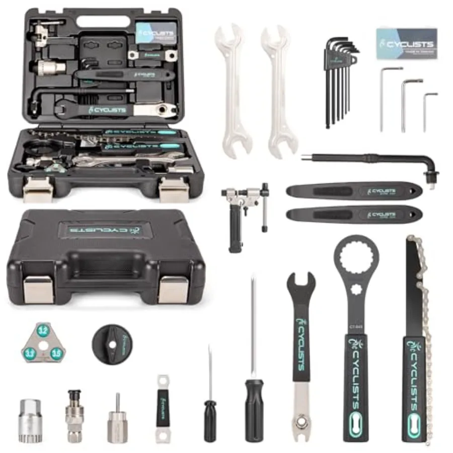 Bike Tool Kit with Storage Case - 22 PCS Bicycle Repair Tool Set Portable Tools Box - Bike Maintenance Tools for Road Bikes and
Bike Tool Kit with Storage Case - 22 PCS Bicycle Repair Tool Set Portable Tools Box - Bike Maintenance Tools for Road Bikes and