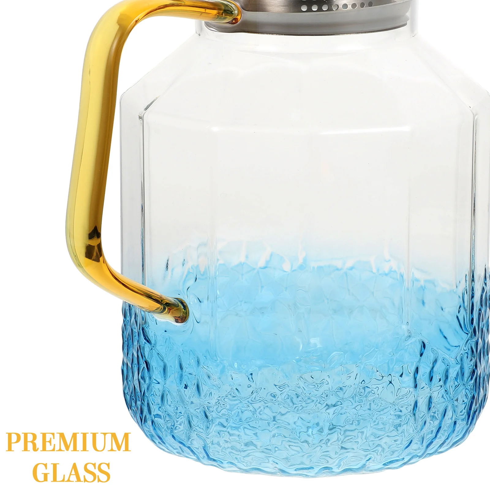 Glass Water Pitcher 1800ml Stainless Steel Lid Clear Design Ergonomic Handle Tea Infuser Beverage Jug Juice Jug
Glass Water Pitcher 1800ml Stainless Steel Lid Clear Design Ergonomic Handle Tea Infuser Beverage Jug Juice Jug