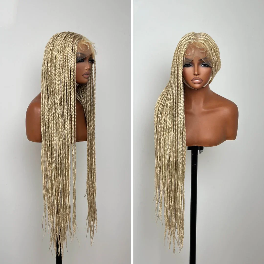 #613 Micro Braided Synthetic Lace Front Wig for Black Women African American Long Braided Artificial Hair Braids Wigs
#613 Micro Braided Synthetic Lace Front Wig for Black Women African American Long Braided Artificial Hair Braids Wigs