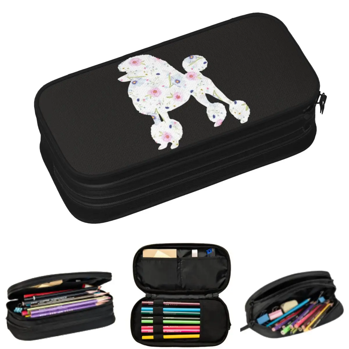 Пеналы с цветочным принтом пуделя для студентов, подарки, коробка для ручек, сумка-карандаш большой емкости, пенал для хранения, канцелярские принадлежности
Пеналы с цветочным принтом пуделя для студентов, подарки, коробка для ручек, сумка-карандаш большой емкости, пенал для хранения, канцелярские принадлежности