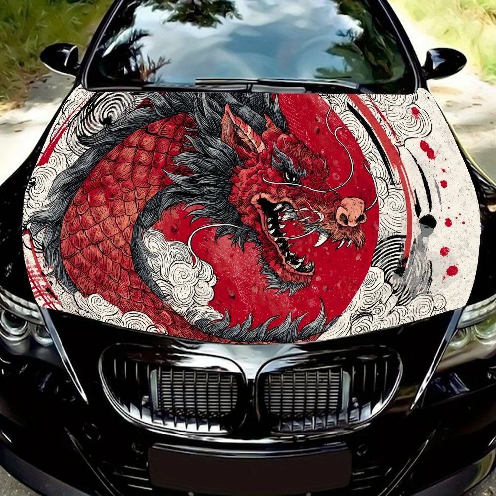 Red Dragon with Clouds Art PVC Car Vinyl Wraps, Self-Adhesive Waterproof Car Hood Decal Sticker, Car Decoration Protection Stick
Red Dragon with Clouds Art PVC Car Vinyl Wraps, Self-Adhesive Waterproof Car Hood Decal Sticker, Car Decoration Protection Stick