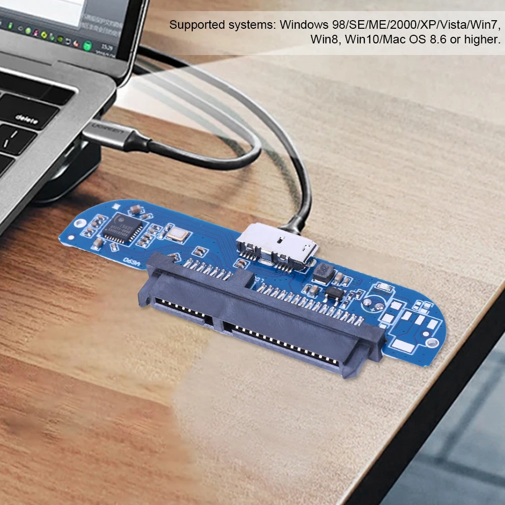 SATA To USB 3.0 Converter 2.5Inch Hard Drive Disk SSD To USB Adapter USB 3.0 Expand Card Adapter for Laptop Desktop PC Computer