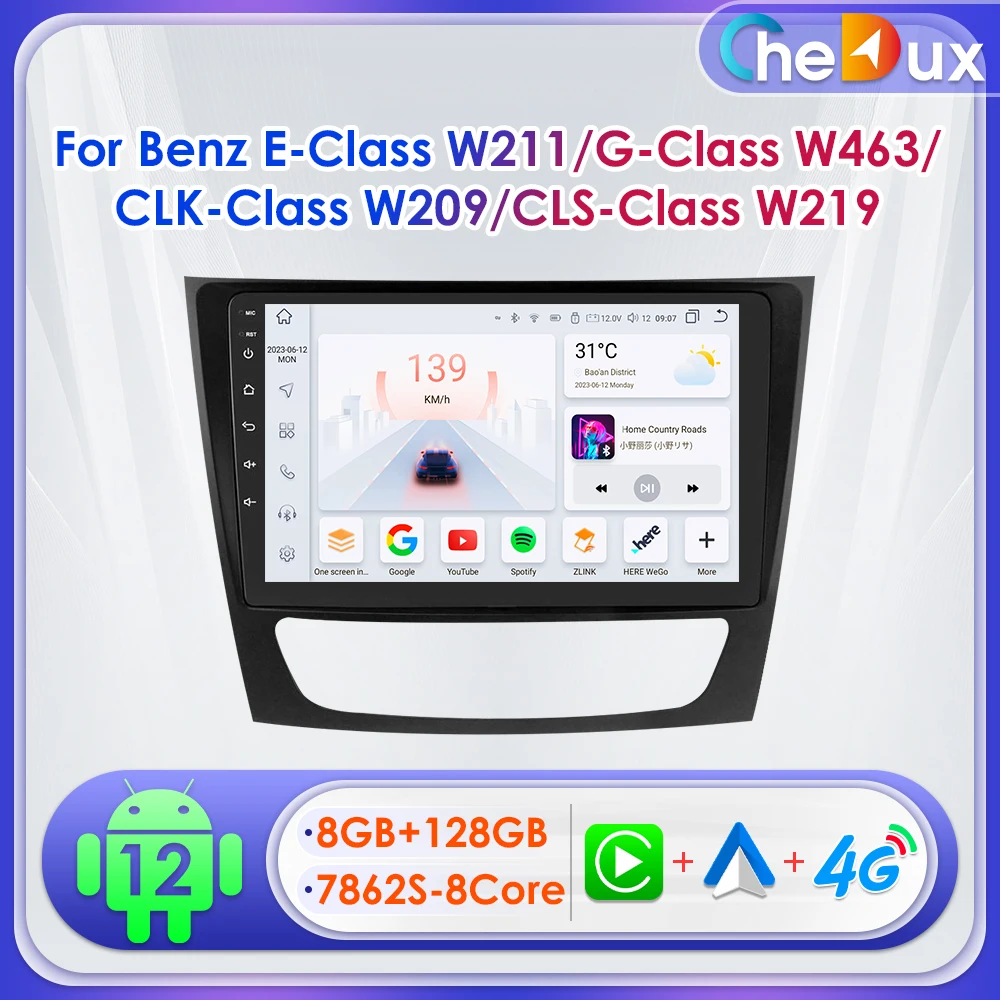 Автомагнитола Chedux 9 дюймов Android для Mercedes Benz E Class W211 W219 W463 навигация CarPlay GPS RDS DSP BT Quad Otca Core
Автомагнитола Chedux 9 дюймов Android для Mercedes Benz E Class W211 W219 W463 навигация CarPlay GPS RDS DSP BT Quad Otca Core