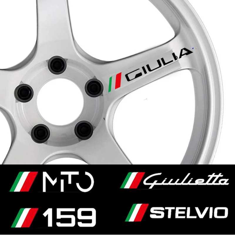 4Pcs Car Wheel Sticker For Alfa Romeo Sportiva Giulia Giulietta 159 156 MITO Stelvio 147 Brera
4Pcs Car Wheel Sticker For Alfa Romeo Sportiva Giulia Giulietta 159 156 MITO Stelvio 147 Brera