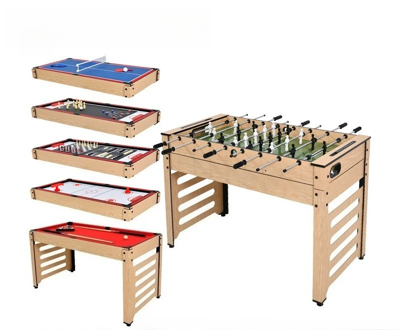 2026 9-in-1 Multi Game Table Indoor MDF Material Air Hockey Foosball Snooker Family Fun Tabletop Entertainment
2026 9-in-1 Multi Game Table Indoor MDF Material Air Hockey Foosball Snooker Family Fun Tabletop Entertainment