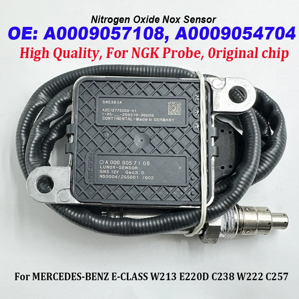For NGK Probe A0009057108 A0009054704 For MERCEDES-BENZ E-CLASS W213 E220D C238 W222 C257 Nitrogen Oxide Sensor Nox Sensor 12V
For NGK Probe A0009057108 A0009054704 For MERCEDES-BENZ E-CLASS W213 E220D C238 W222 C257 Nitrogen Oxide Sensor Nox Sensor 12V