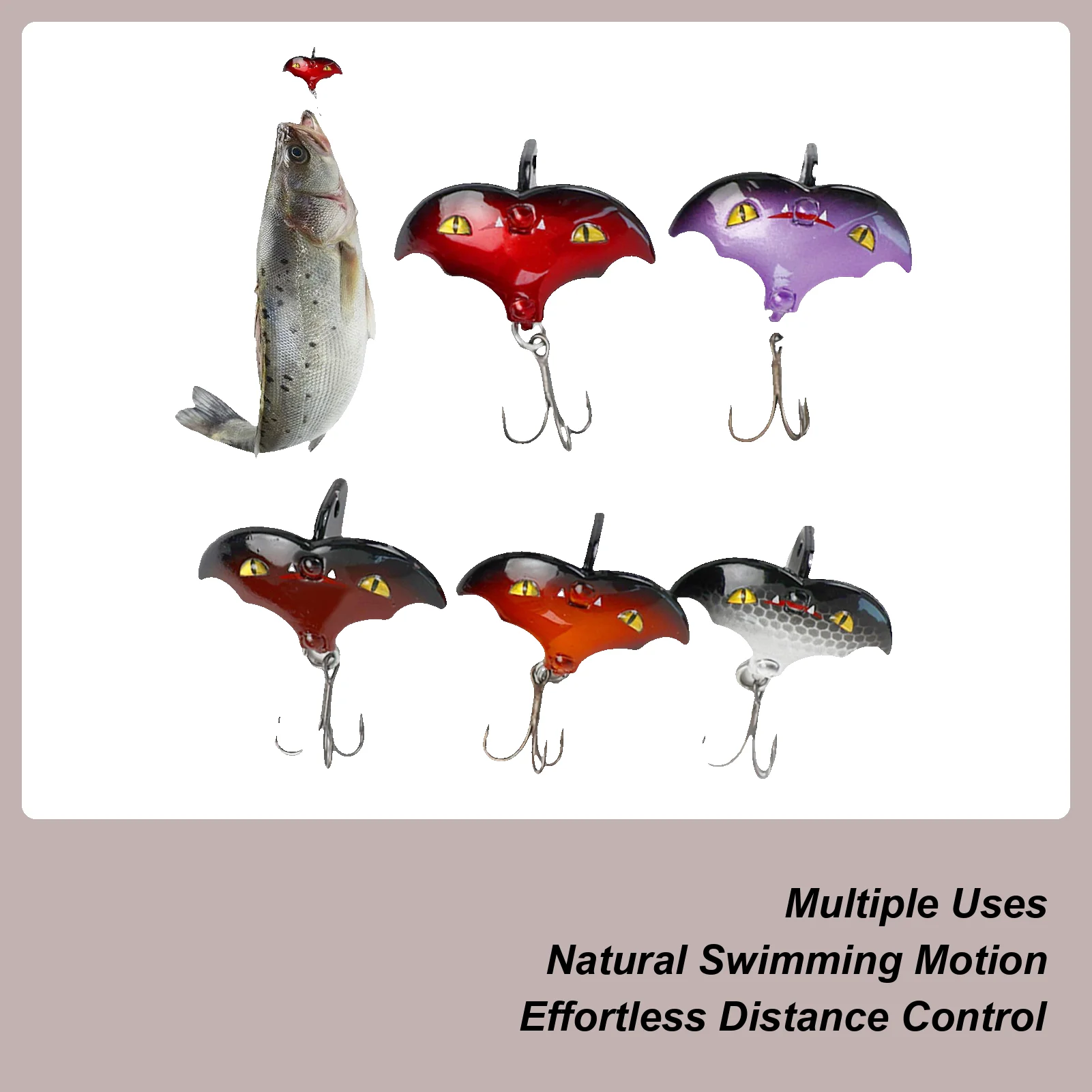 Swimbaits For Bass Fishing 5 Pieces Fishing Lures For Bass Electroplated Fish Gear With Hooks Sequins Bat Design Spinners For
Swimbaits For Bass Fishing 5 Pieces Fishing Lures For Bass Electroplated Fish Gear With Hooks Sequins Bat Design Spinners For