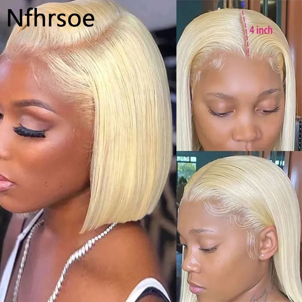 Brazilian Colored Human Hair Wig High Quality 13x4 613 Straight Short Bob 200 Density Transparent Lace Frontal Wigs For Women
Brazilian Colored Human Hair Wig High Quality 13x4 613 Straight Short Bob 200 Density Transparent Lace Frontal Wigs For Women