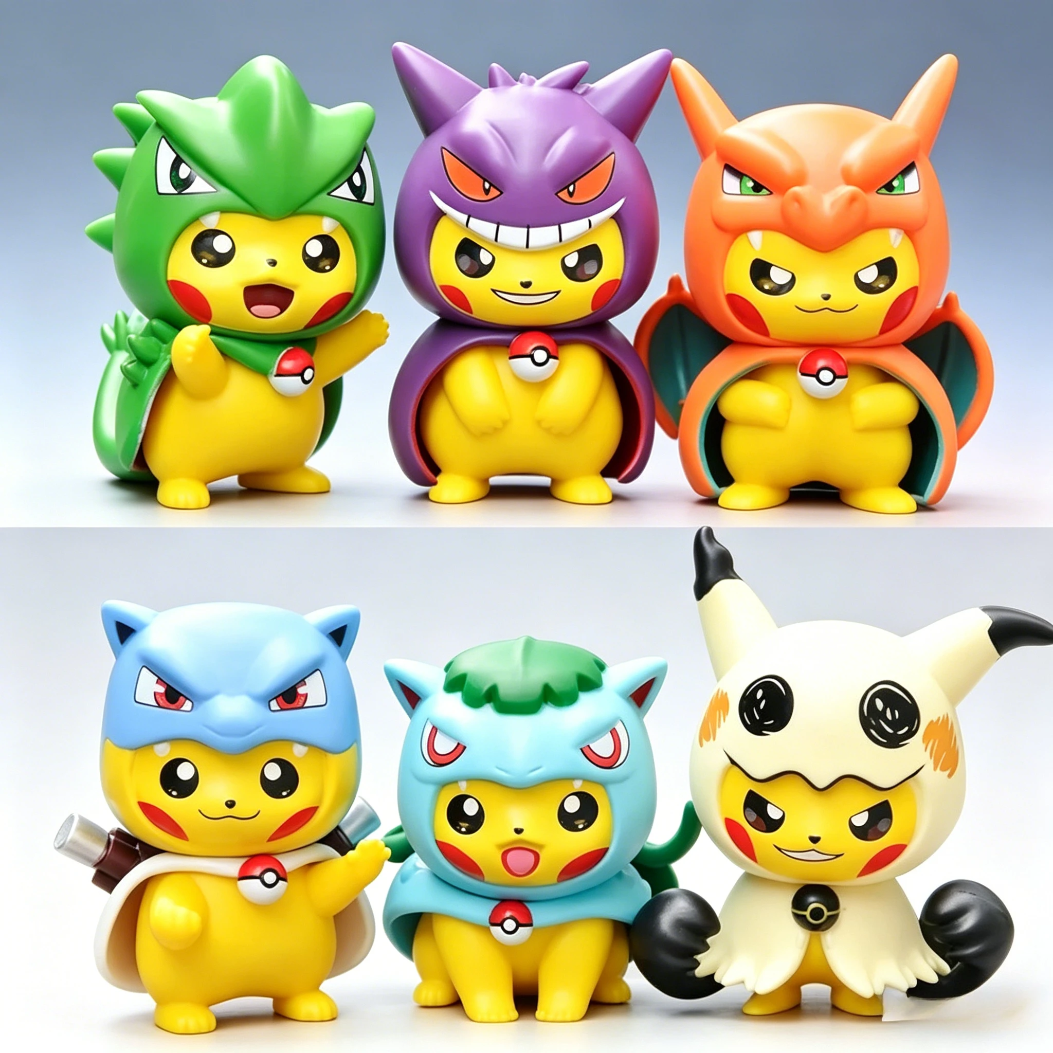 6Pcs/1Set Pocket Monsters Anime Figure Kawaii Pikachu Charizard Bulbasaur Blind Box PVC Decorations Model Dolls Toy Gifts
6Pcs/1Set Pocket Monsters Anime Figure Kawaii Pikachu Charizard Bulbasaur Blind Box PVC Decorations Model Dolls Toy Gifts