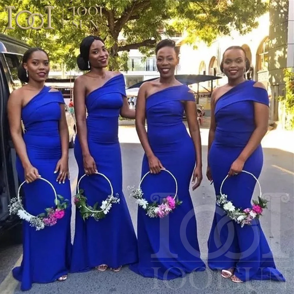 IOOISUN Customized Royal Blue Satin Bridesmaid Dress One Shoulder Wedding Party Gown Mermaid Fomal Gown Evening Party Dresses
IOOISUN Customized Royal Blue Satin Bridesmaid Dress One Shoulder Wedding Party Gown Mermaid Fomal Gown Evening Party Dresses