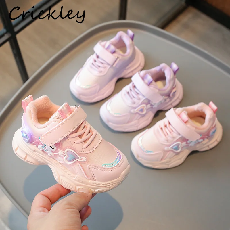 Unicorn Cartoon Girls Sneakers Autumn Winter Short Plush Warm Kids Casual Shoes Soft Hook Loop Toddler Children Sport Shoes
Unicorn Cartoon Girls Sneakers Autumn Winter Short Plush Warm Kids Casual Shoes Soft Hook Loop Toddler Children Sport Shoes