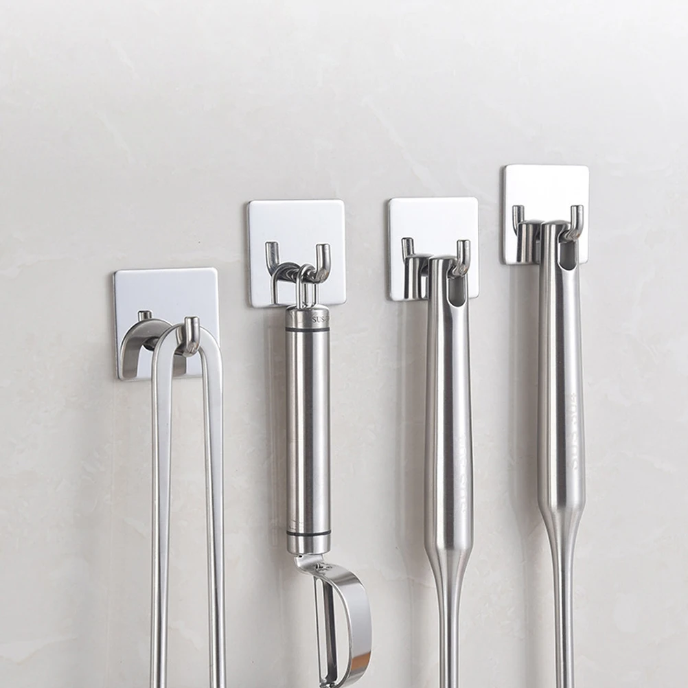 Stainless Steel Strong Adhesive Wall Hooks Heavy Duty Mirror Finish Seamless Stick Hooks For Kitchen Bedroom Easy Install Remove
Stainless Steel Strong Adhesive Wall Hooks Heavy Duty Mirror Finish Seamless Stick Hooks For Kitchen Bedroom Easy Install Remove