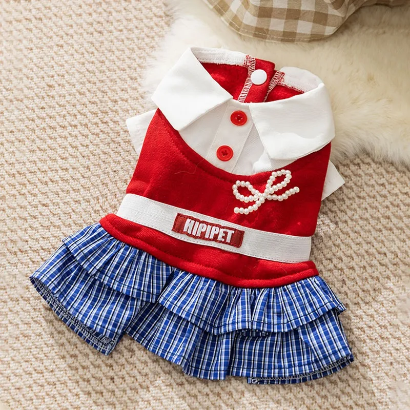 Autumn Pet Dog Dress Puppy Clothes College-style Teddy Dress Shirt Collar Small Dog Pullover Classic Plaid Yorkshire Skirt
Autumn Pet Dog Dress Puppy Clothes College-style Teddy Dress Shirt Collar Small Dog Pullover Classic Plaid Yorkshire Skirt