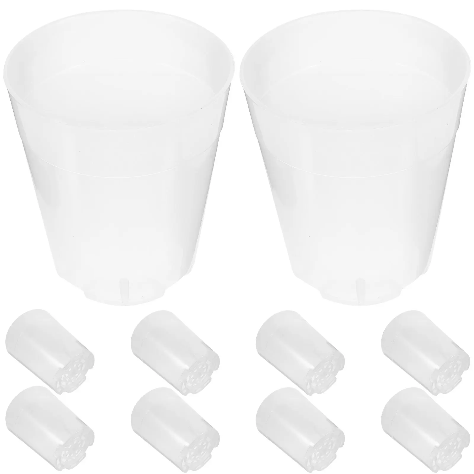 10Pcs Small Plastic Nursery Pots Lightweight Reusable Seedling Pots for Succulent Bonsai Planting Garden Supply with Drainage
10Pcs Small Plastic Nursery Pots Lightweight Reusable Seedling Pots for Succulent Bonsai Planting Garden Supply with Drainage