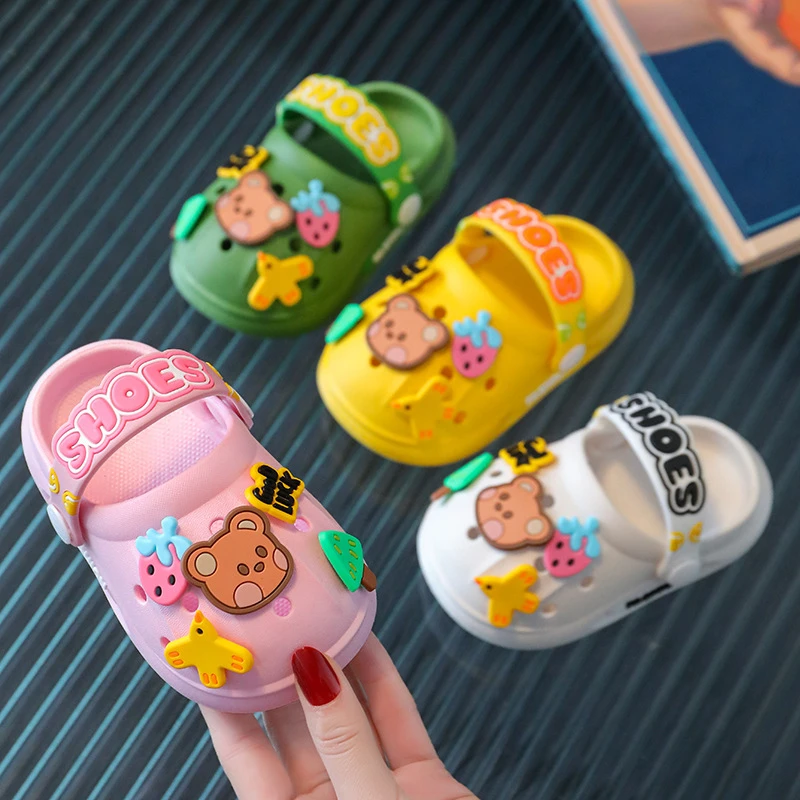 Children's New Cute Cartoon Shoes Bear Garden Shoes Summer Beach Slippers Sandals Hole Shoes Boys and Girls Home Shoes
Children's New Cute Cartoon Shoes Bear Garden Shoes Summer Beach Slippers Sandals Hole Shoes Boys and Girls Home Shoes