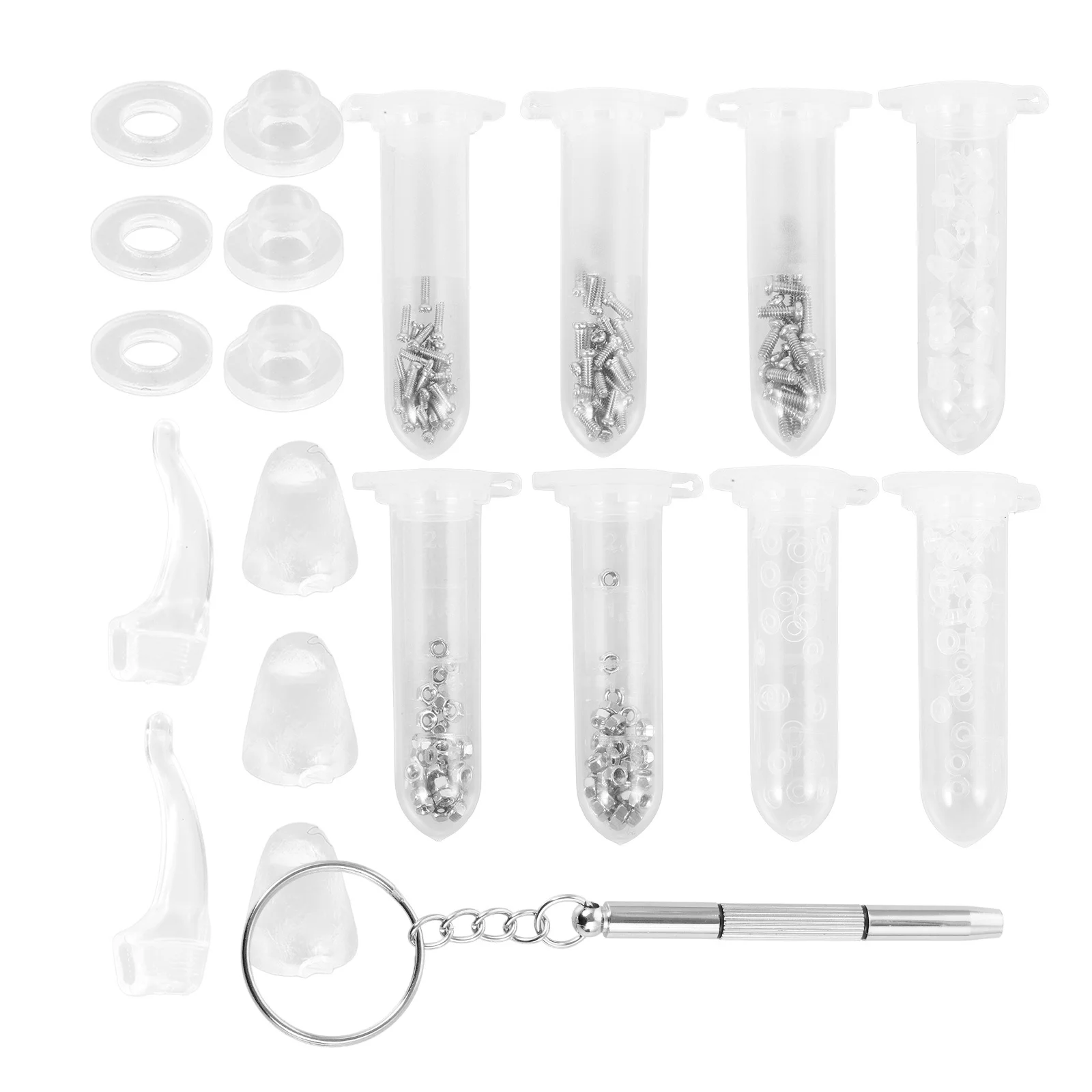 1 set Eyeglass Repair Kit 1 Set Nose Pads Screws Glasses Tools Portable Travel Replacement Diy Durable Non-Slip Lightweight Hand
1 set Eyeglass Repair Kit 1 Set Nose Pads Screws Glasses Tools Portable Travel Replacement Diy Durable Non-Slip Lightweight Hand