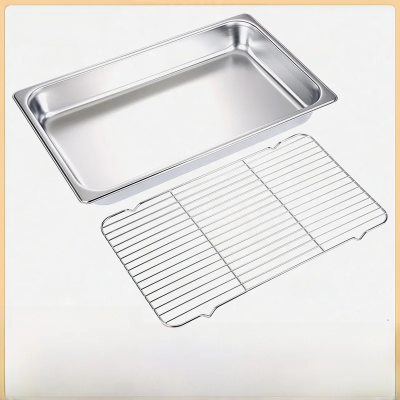 Stainless Steel Drain Pan with Mesh Commercial Oil Filtering Basin Rectangle Shape Kitchen Utensil Oil Drainage Dishwasher Safe
Stainless Steel Drain Pan with Mesh Commercial Oil Filtering Basin Rectangle Shape Kitchen Utensil Oil Drainage Dishwasher Safe